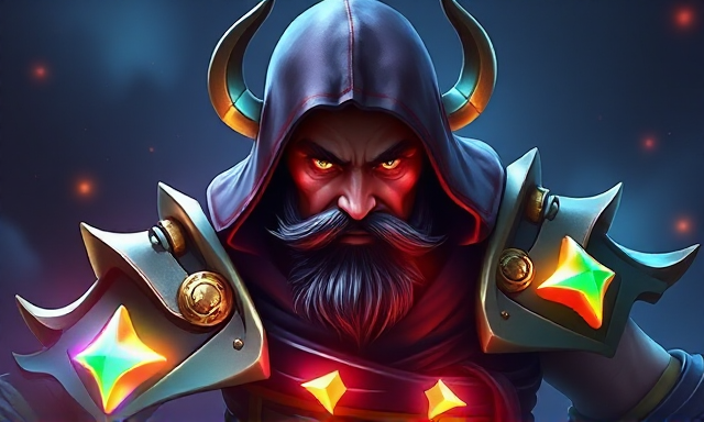 Epic Dota 2 player with shiny badges, stylized light theme